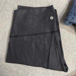 Lululemon black shiny leggings